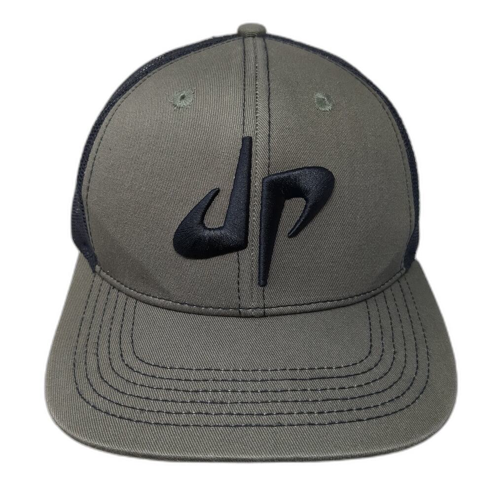 Dude Perfect Snapback Trucker Hat Green One Size Adjustable Mesh Back 6 Panel